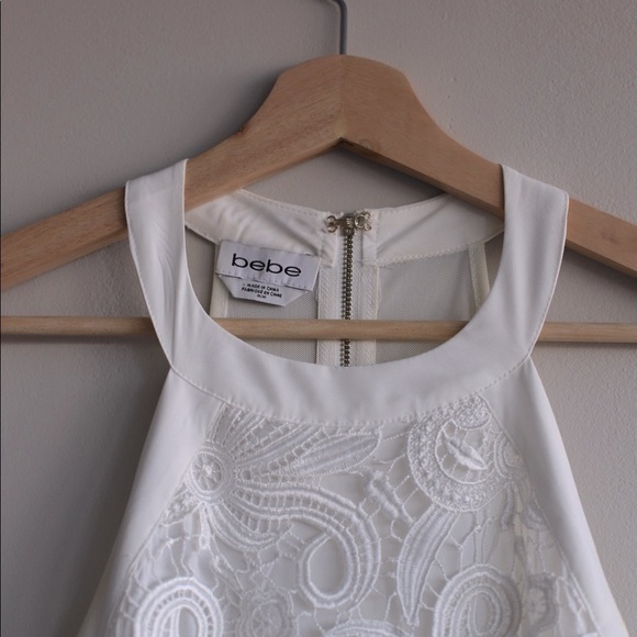 White mini flowy dress - Picture 3 of 4